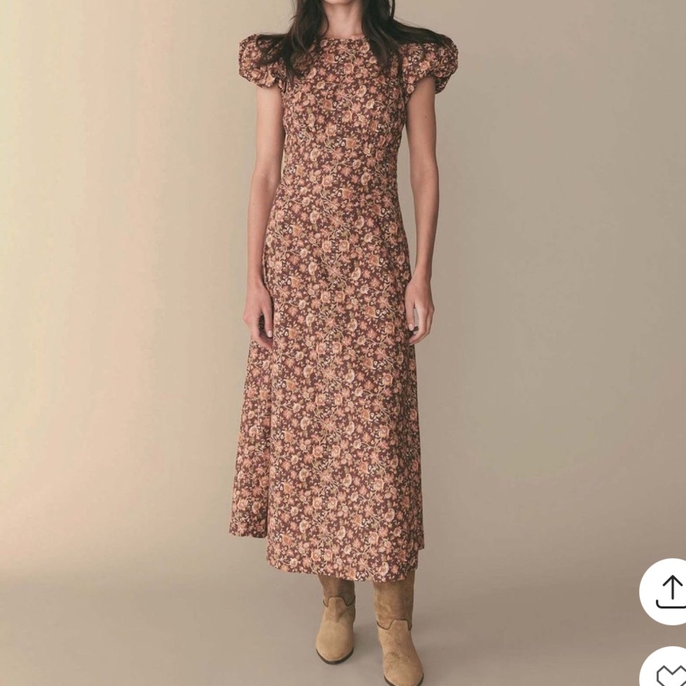 Make Offer • Doen Rhodia Autumn Floral Dress - Picture 2 of 6